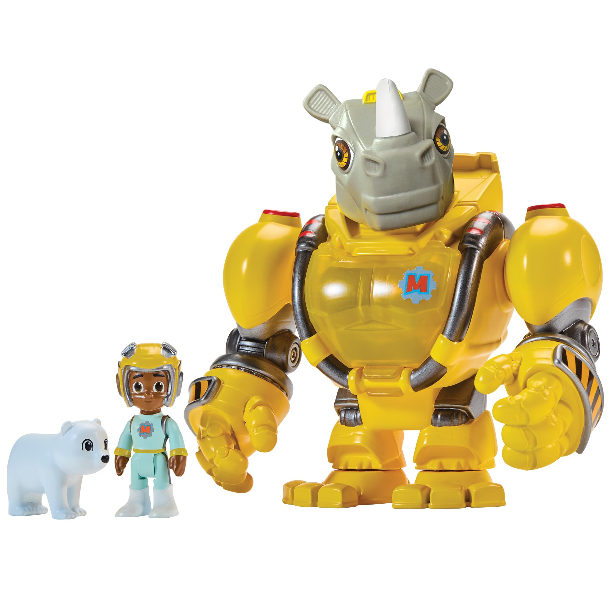 Animal Rescue Rhino Mek with Kawhi by Playmates Toys