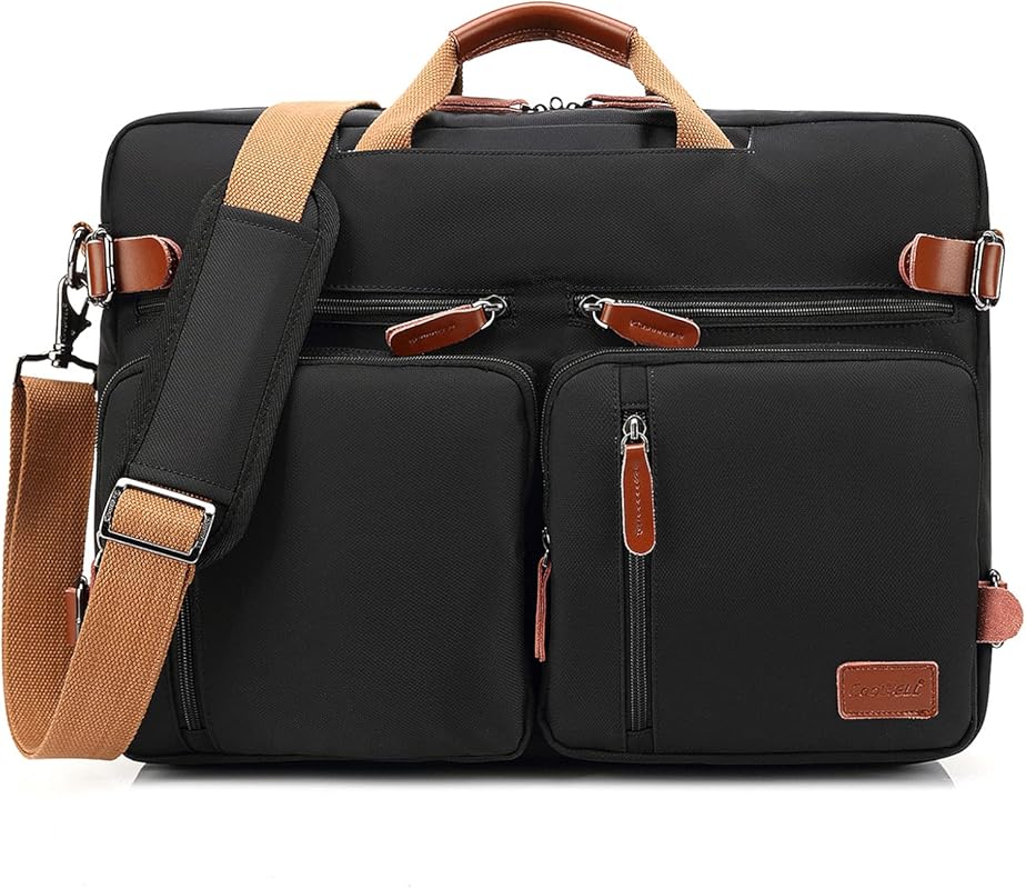 Men's and Women's Convertible Travel Laptop Handbag (Backpack, Messeng